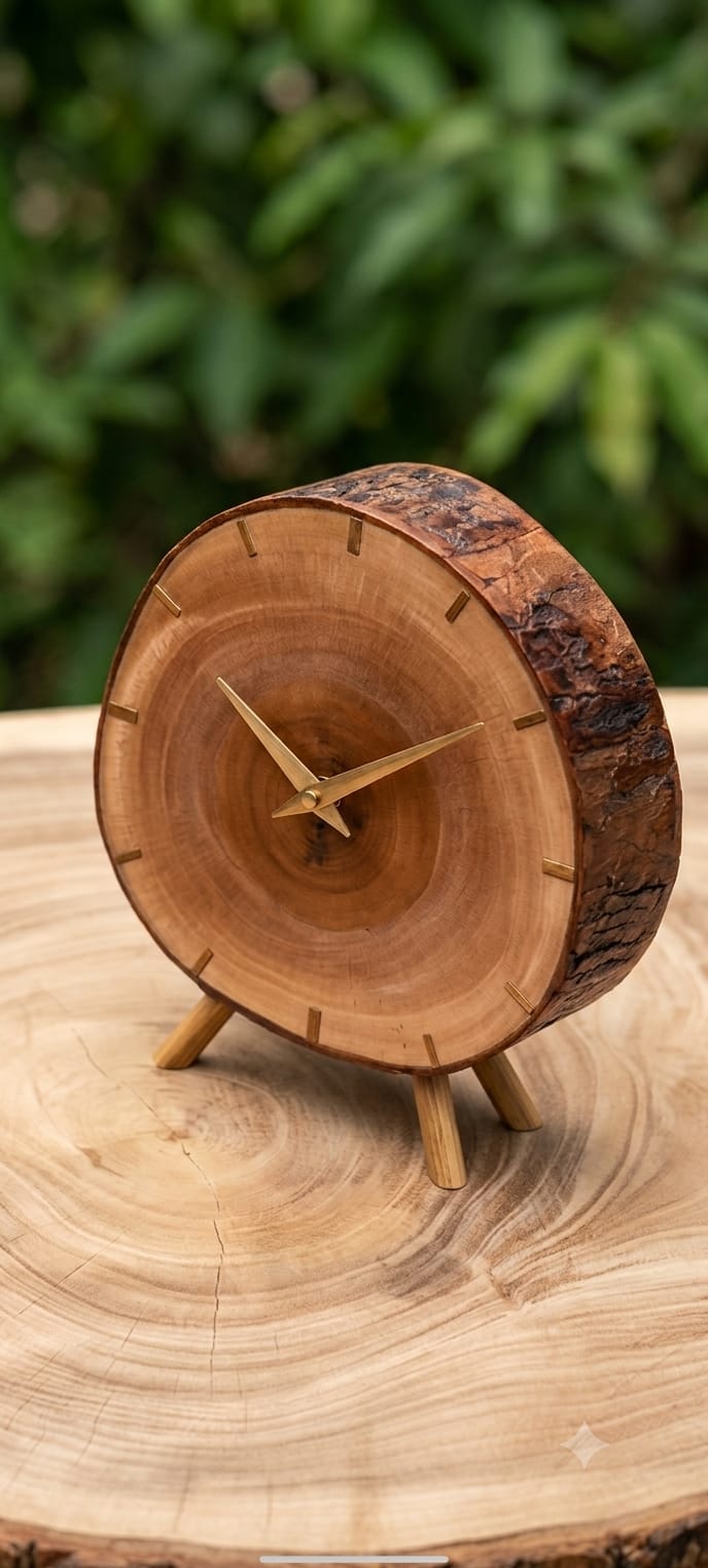 Wooden clock